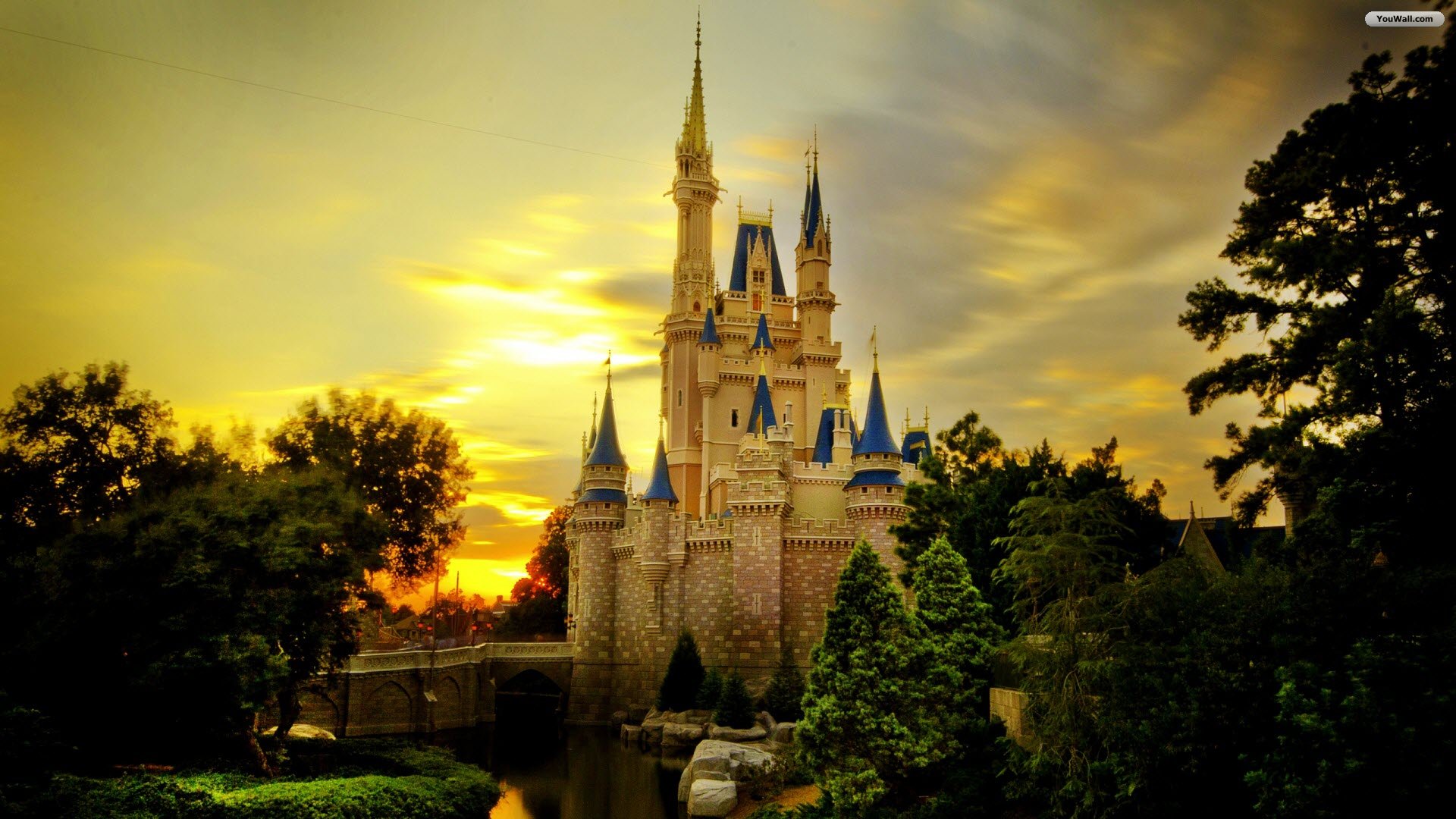 Youwall Cinderella Castle Wallpaper