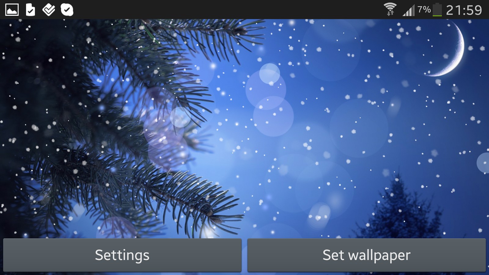 Snowfall Live Wallpaper   Android Apps on Google Play