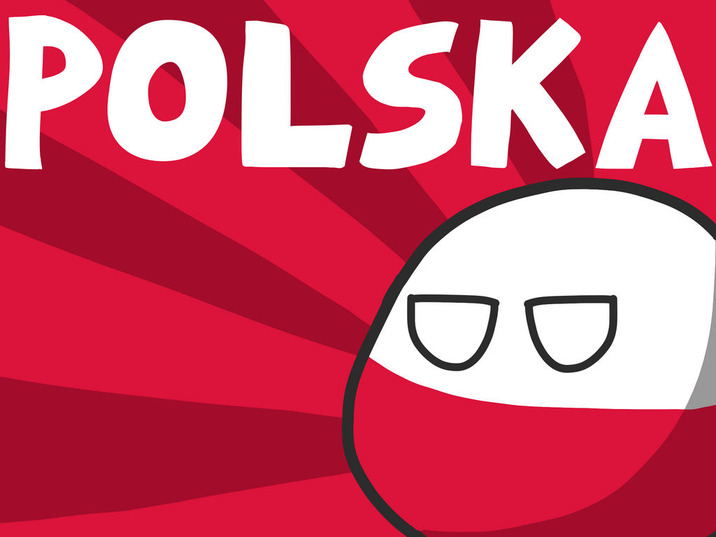 POLSKA countryball wallpaper by Eggnatie 1024x768