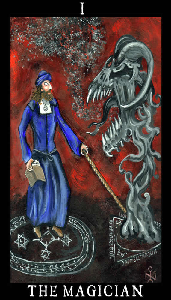 Magician Esoteric And Occult Luciferian Tarot Cards Wallpaper Image