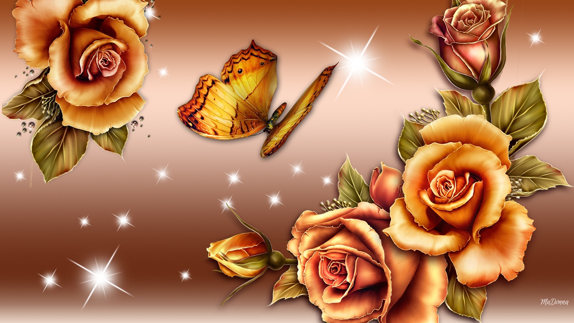 Rose And Butterfly Wallpaper Pictures