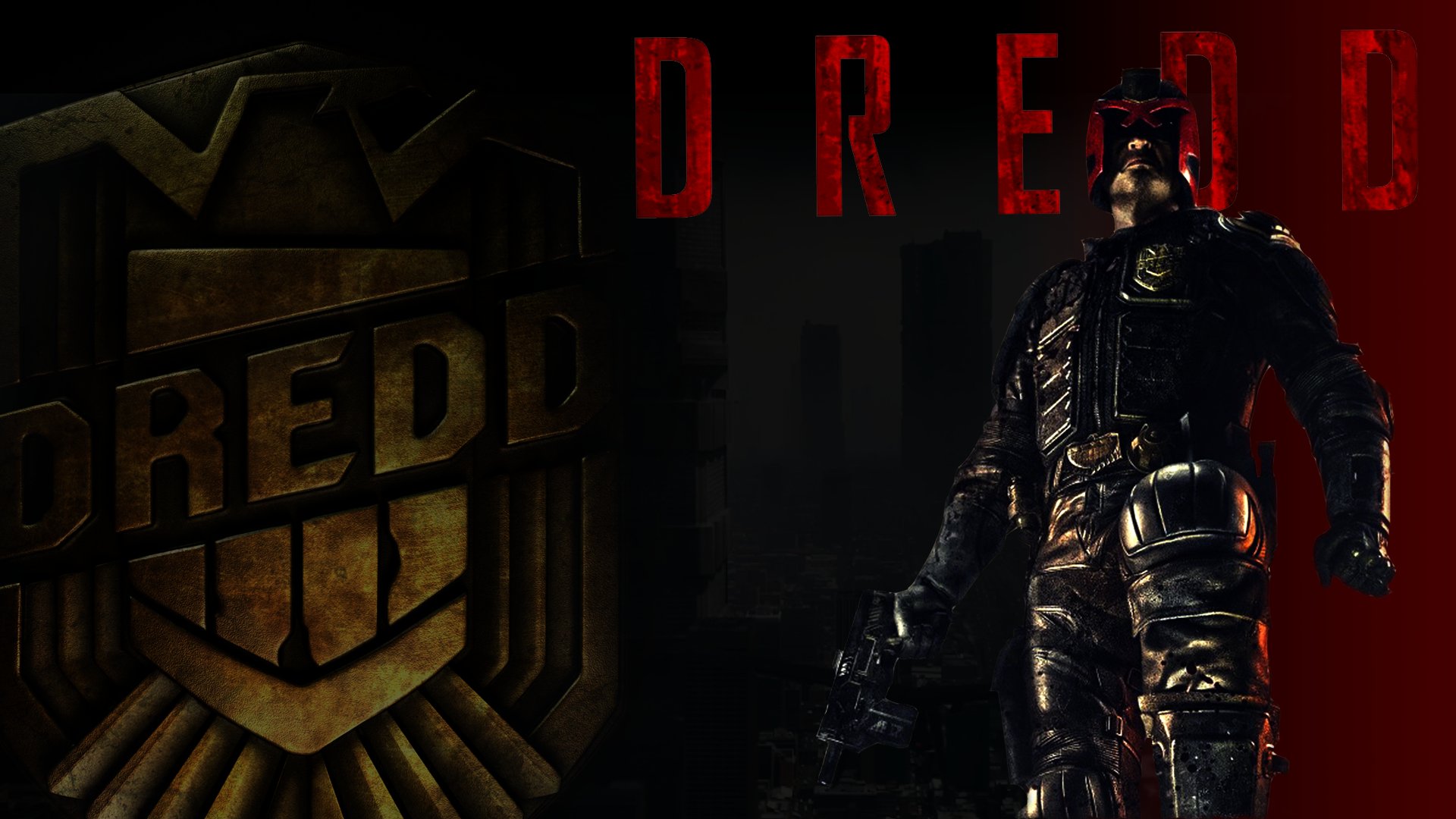 Dredd Sci Fi Action Superhero Judge Wallpaper Background
