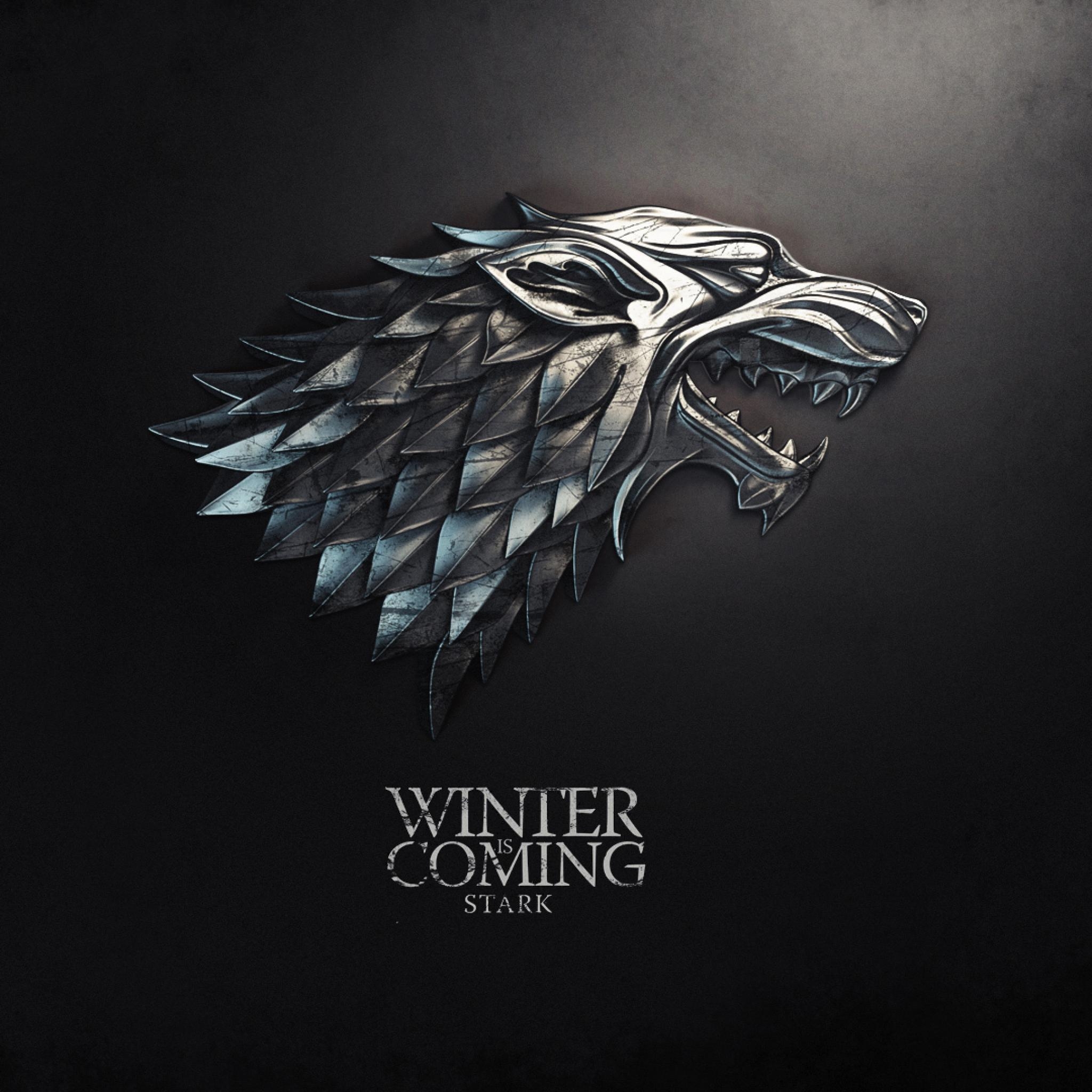 Game Of Thrones Wallpaper Winter Is Ing Stark Black iPhone