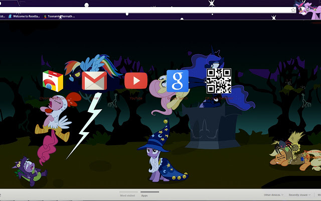Halloween Style Mlp Fim Google Chrome Theme Get Rmation By