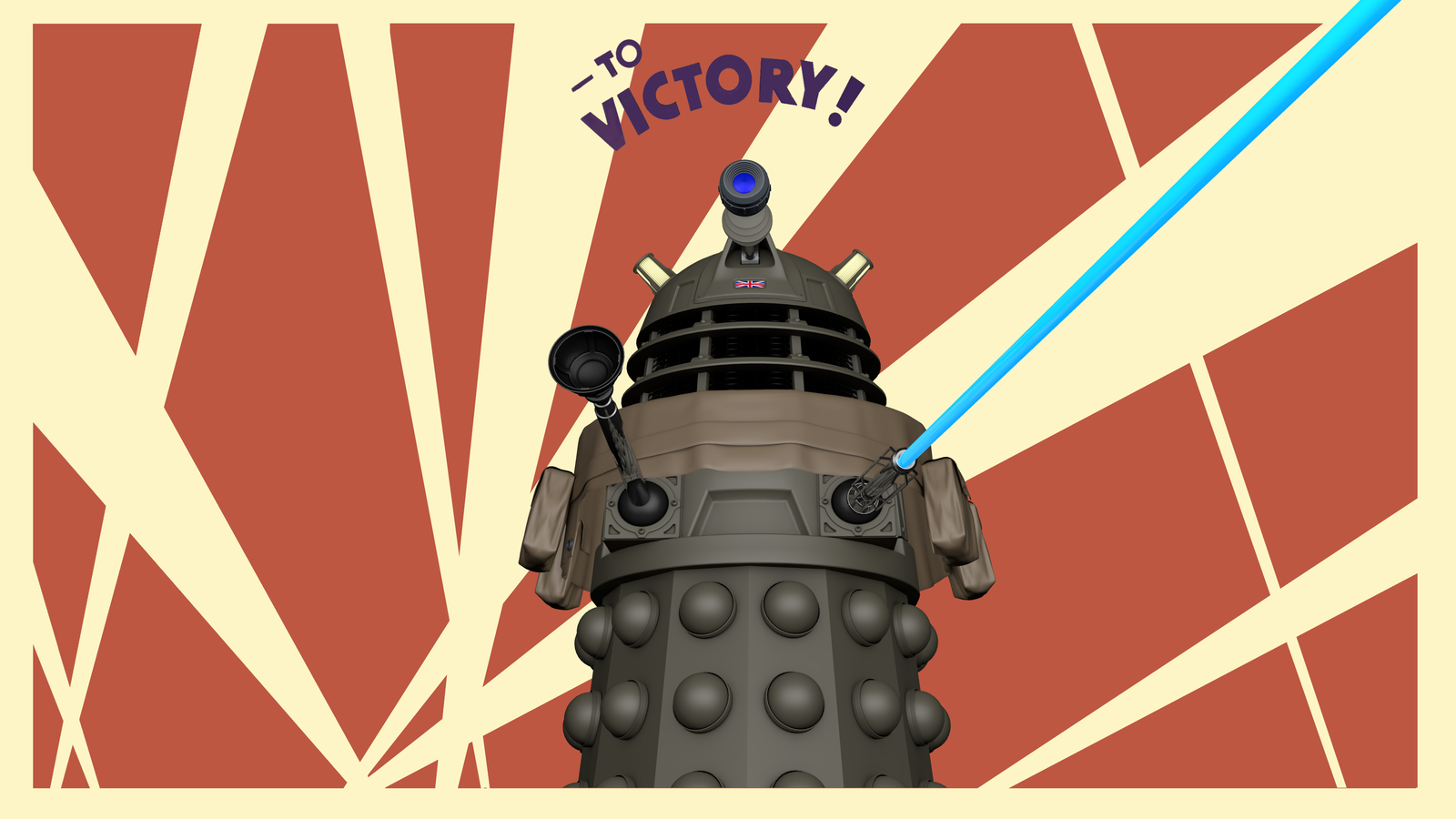 3d To Victory Ironside Dalek Poster By One Broken Dream On