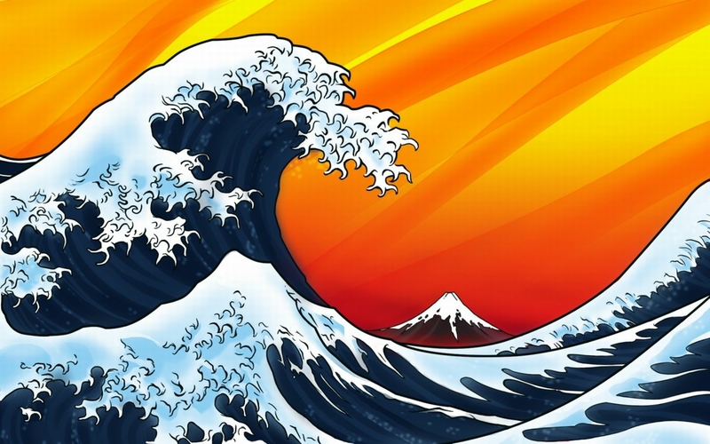 Wave Off Kanagawa Japan The Great Wallpaper