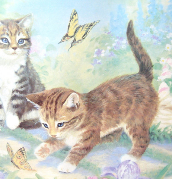 Free download Kitten Cat Wallpaper Border One Full Pattern 9 Inches