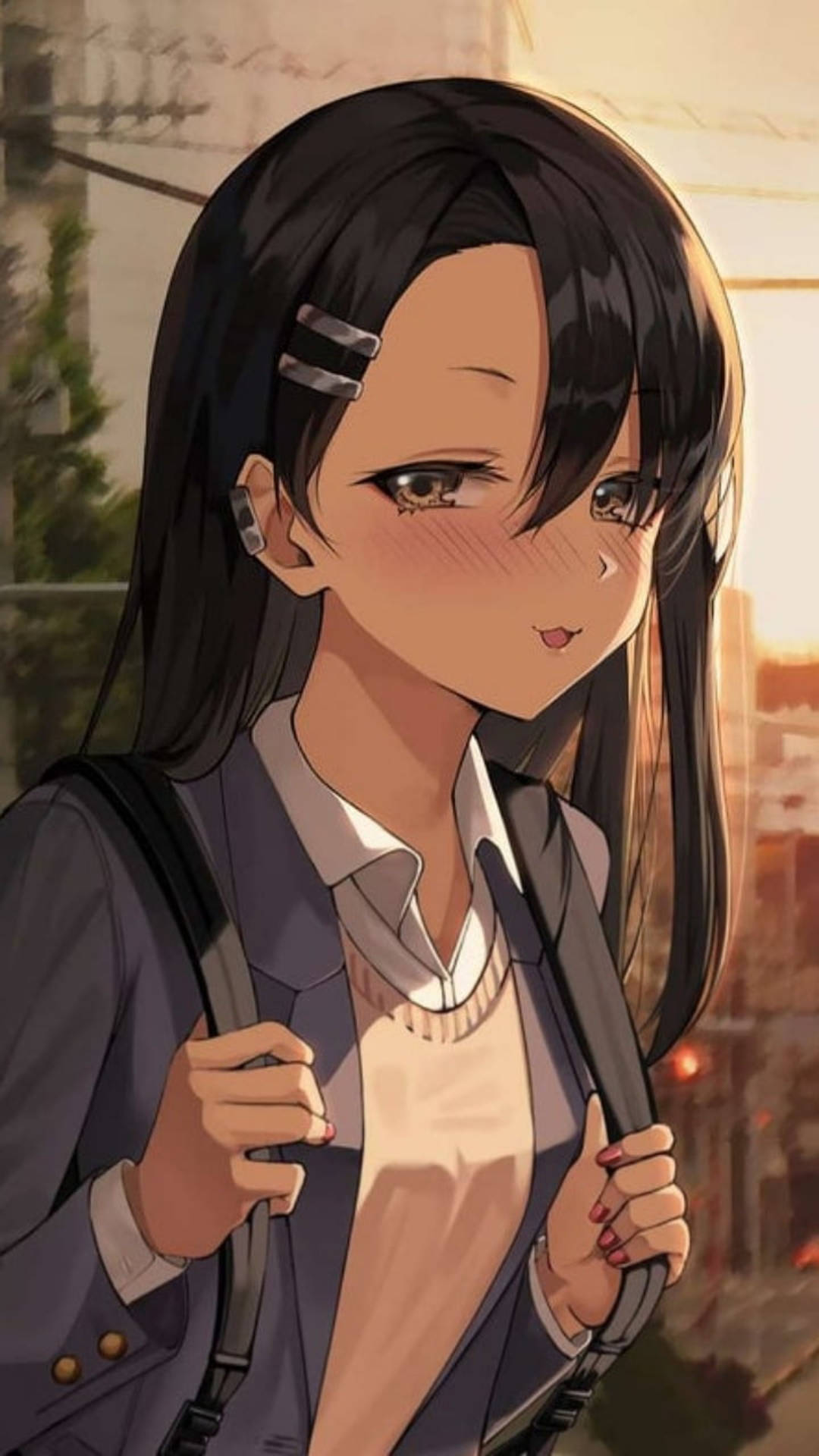 Nagatoro Hayase School Uniform Hie5r3x47beuay30 Wallpaper