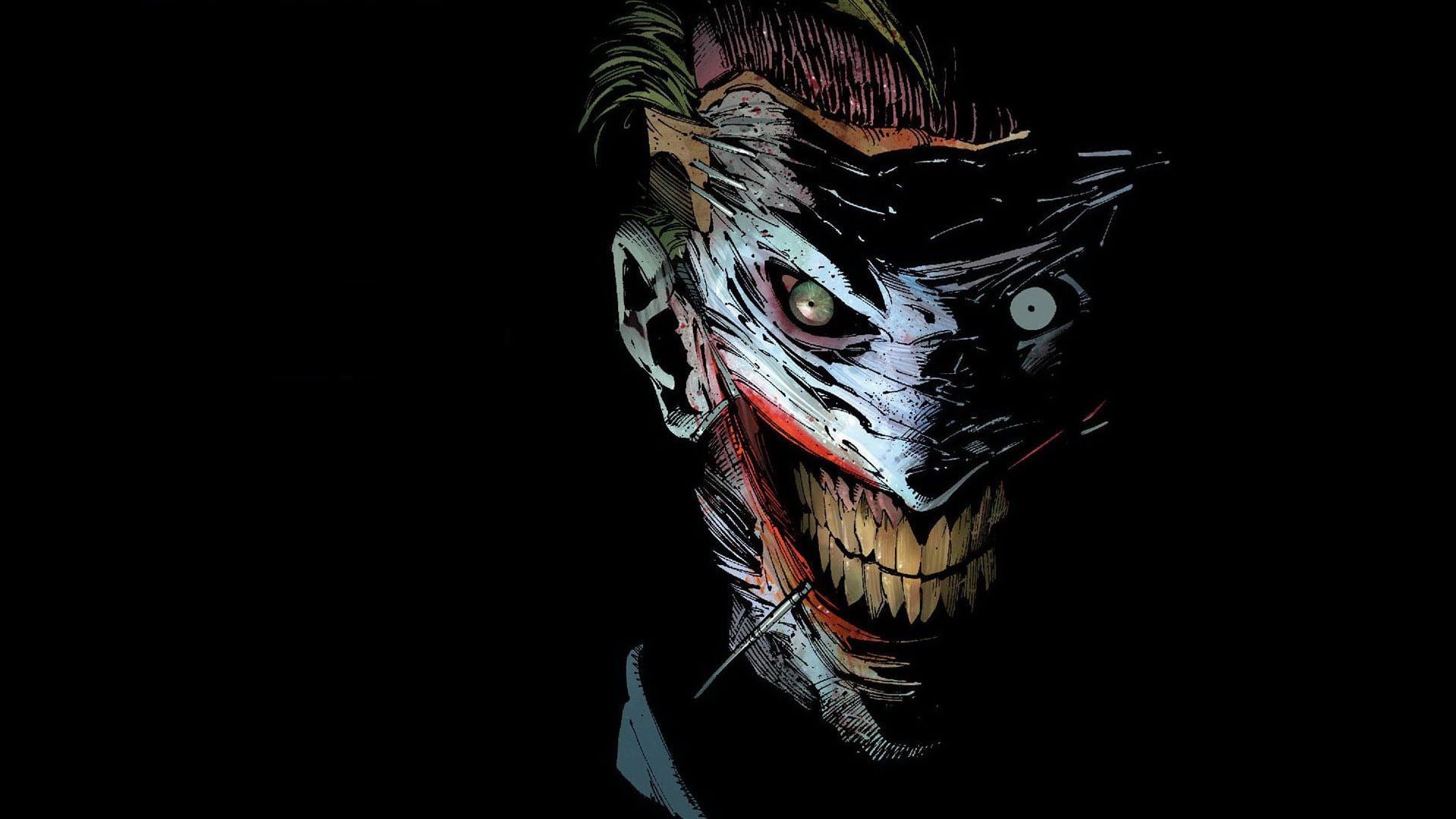 Joker Scars Dc Ics Mask Hd Wallpaper