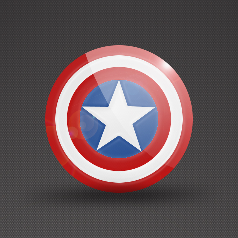 Captain America Shield Wallpaper iPhone Shiny