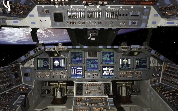 Space Shuttle Interior Desktop Wallpaper For Widescreen HD