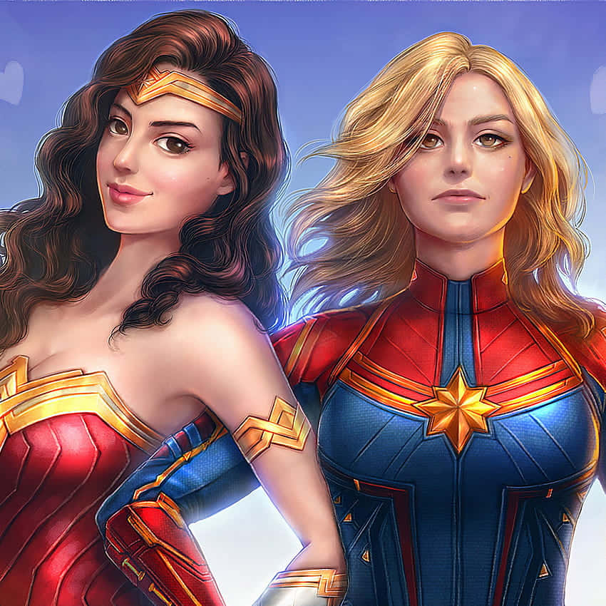 Ready To Take Off With Captain Marvel Wallpaper