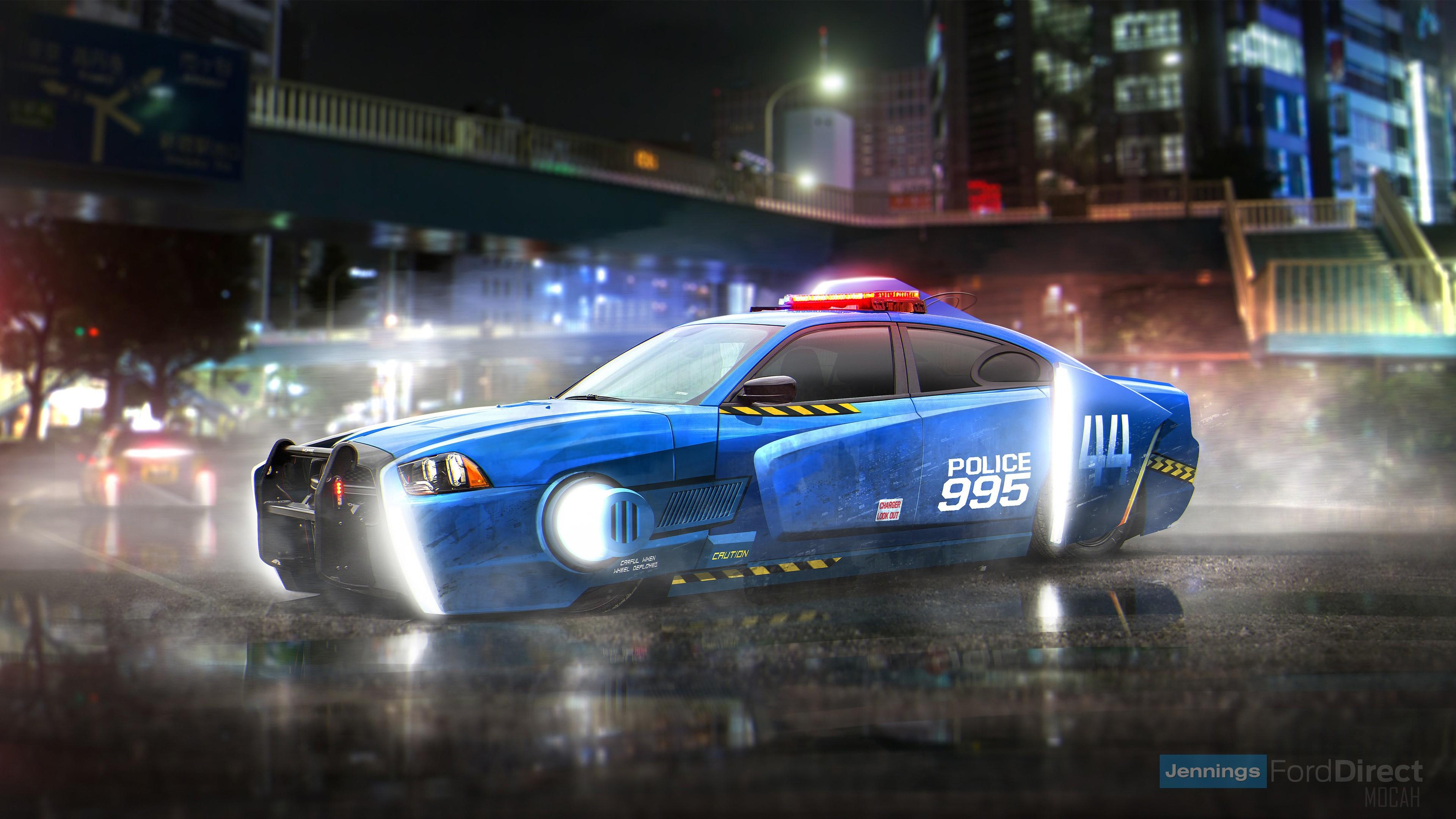 Blade Runner Spinner Dodge Charger Police Car 4k Rare