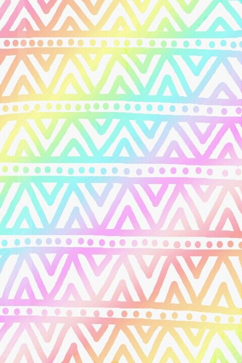 Wallpaper iPhone Background Pastel Rainbows