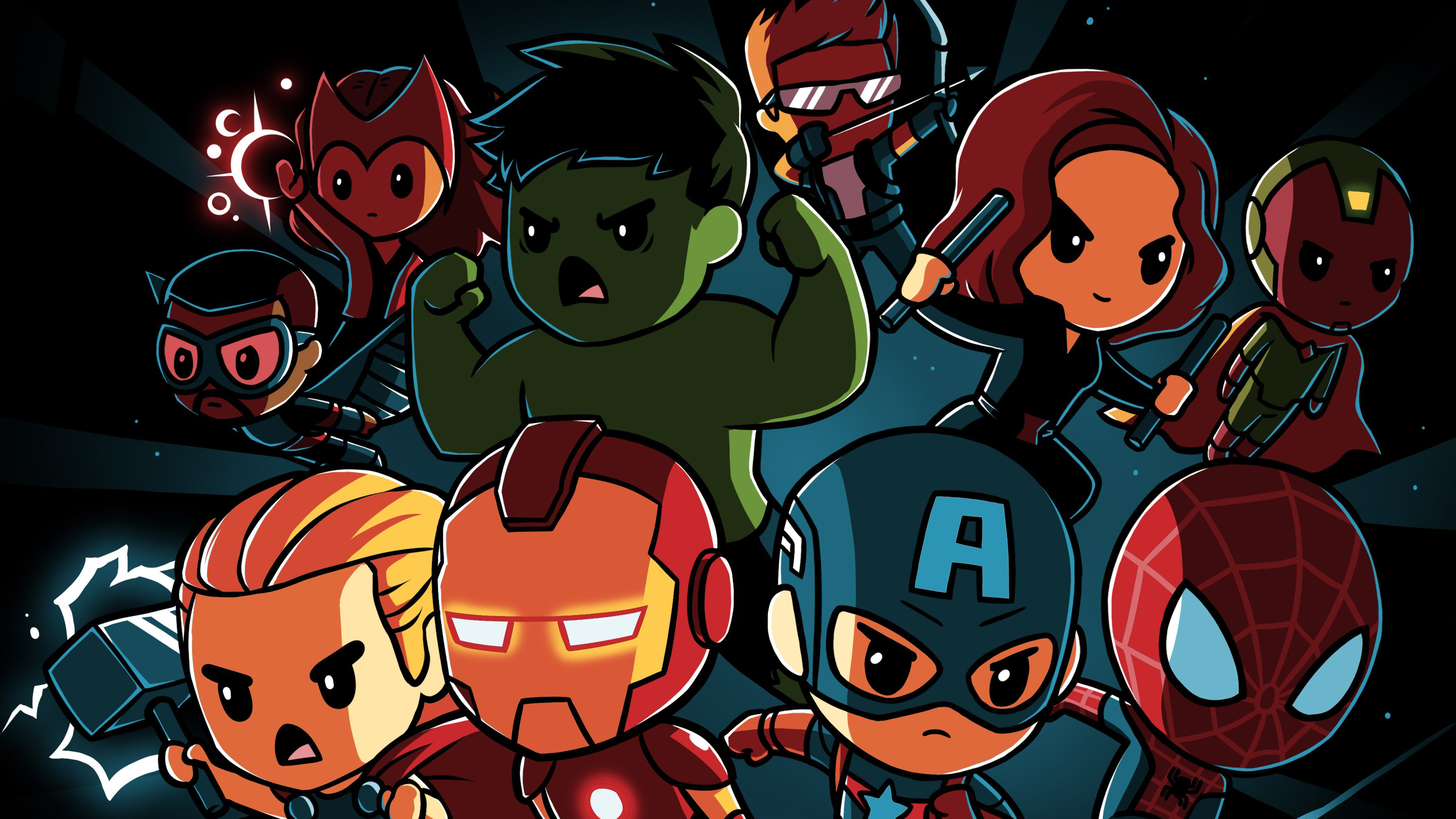 Avengers Infinity War Little Superheroes HD 4k Wallpaper