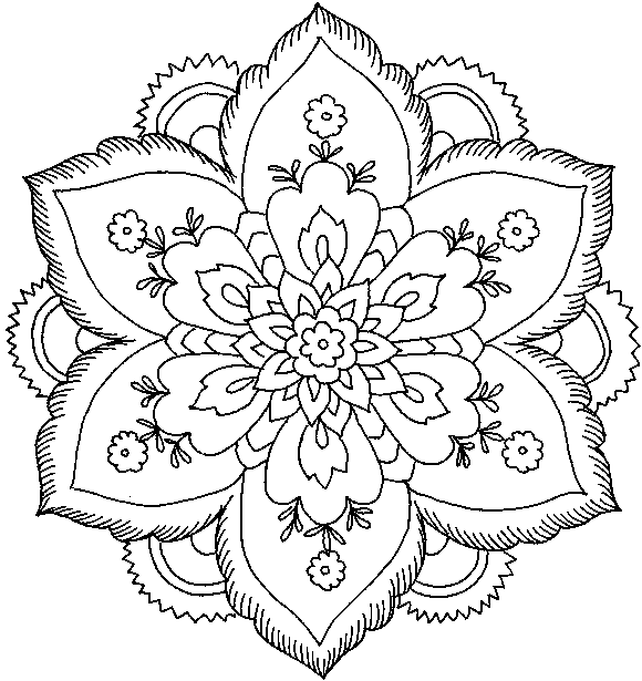 Download Free Download Hard Flower Coloring Pages Flower Coloring Page 580x615 For Your Desktop Mobile Tablet Explore 50 Hard To Find Wallpaper Borders Cheapest Wallpaper In The World Discontinued Wall