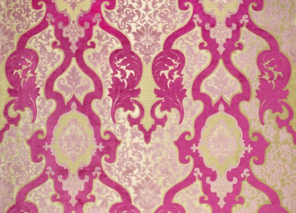 Rocco Damask Woven Velvet Jaqcquard Fabric [FAB Designer