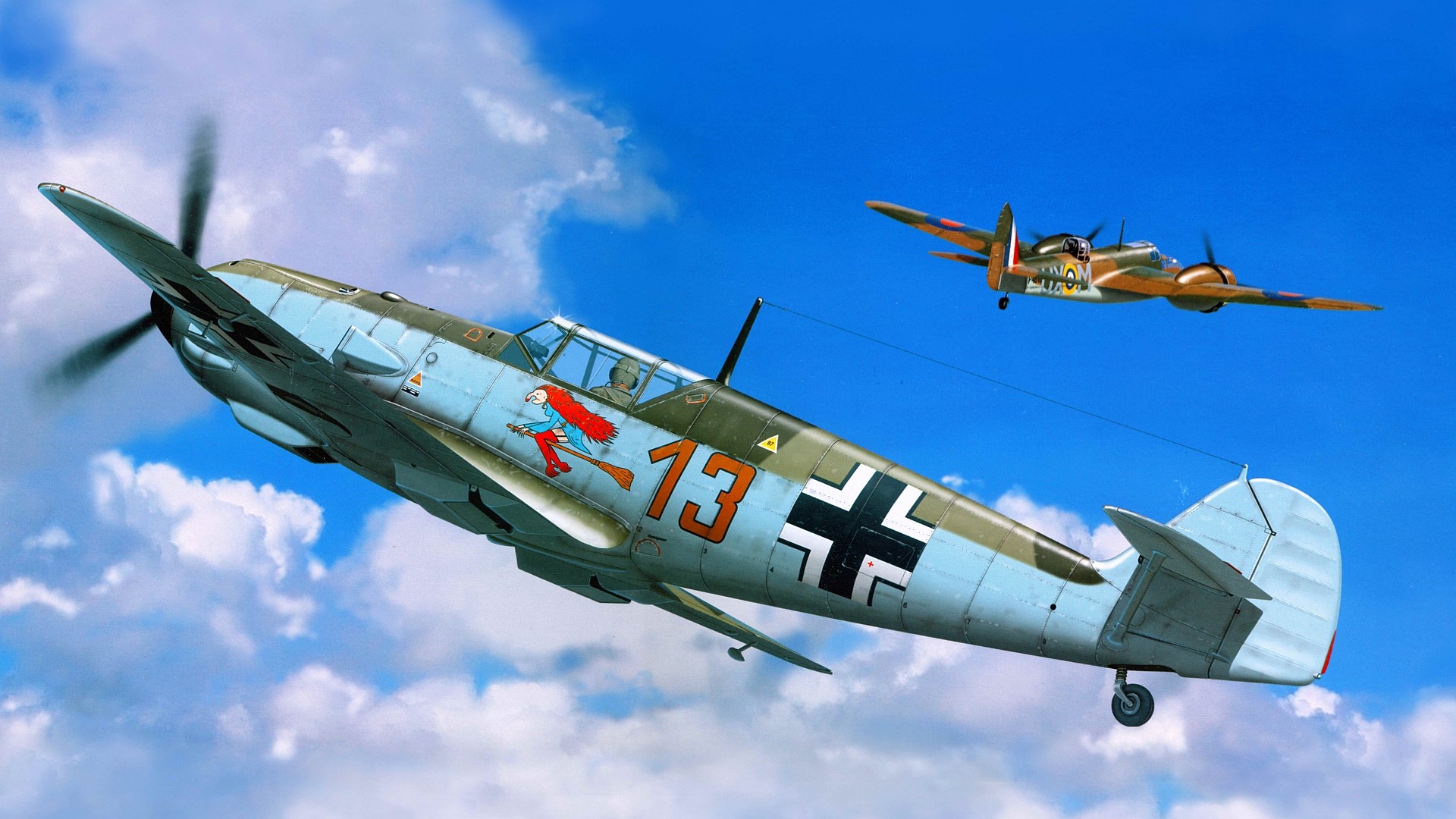 Messerschmitt Bf Luftwaffe Artwork