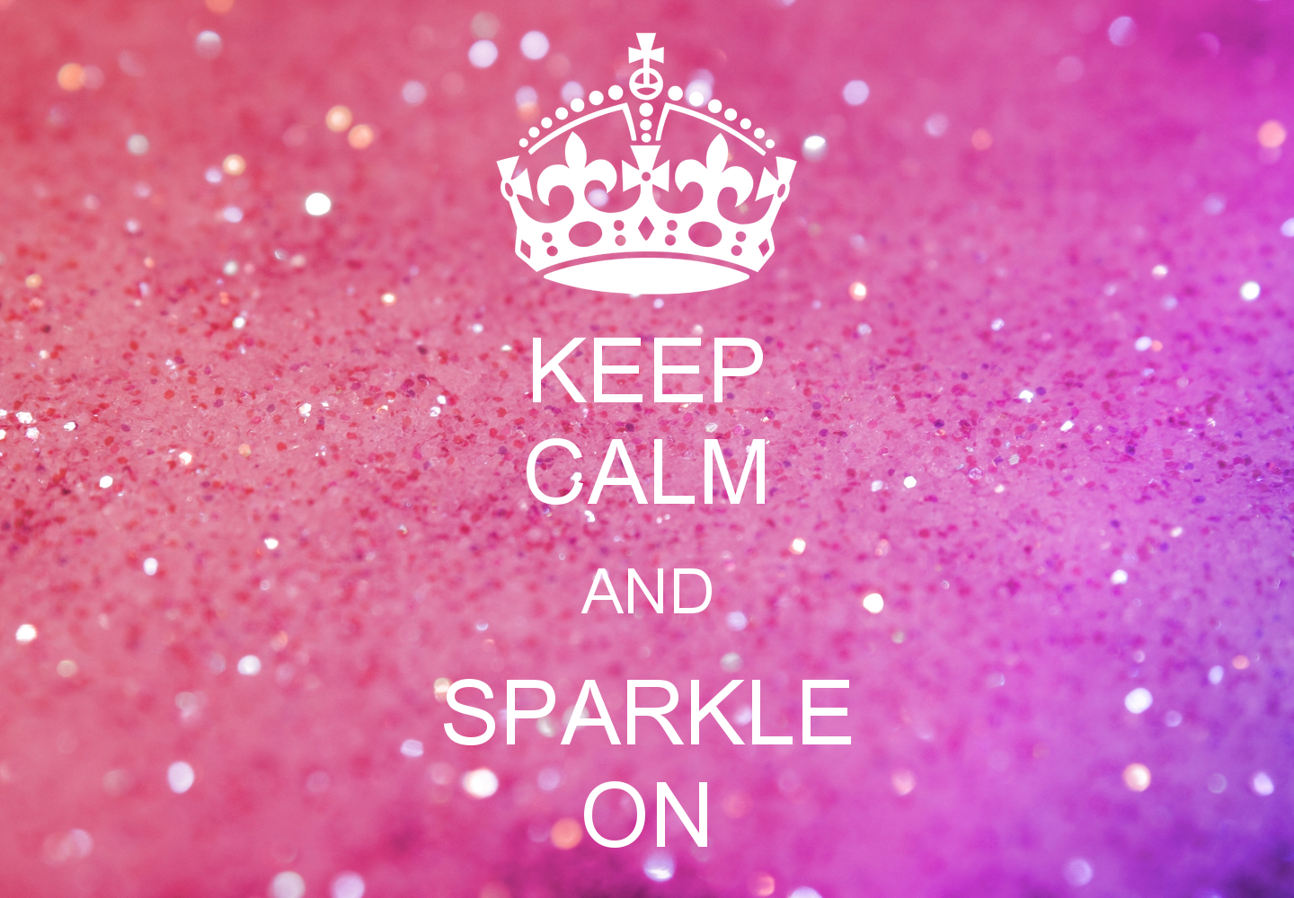 keep calm and sparkle poster