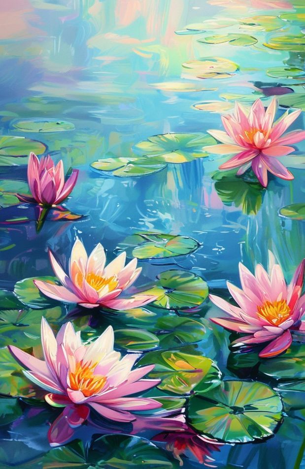 Monet Water Lilies Wallpaper