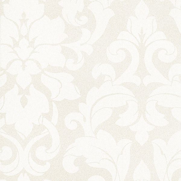 Interior Place Off White Sl27588 Large Scale Damask Wallpaper