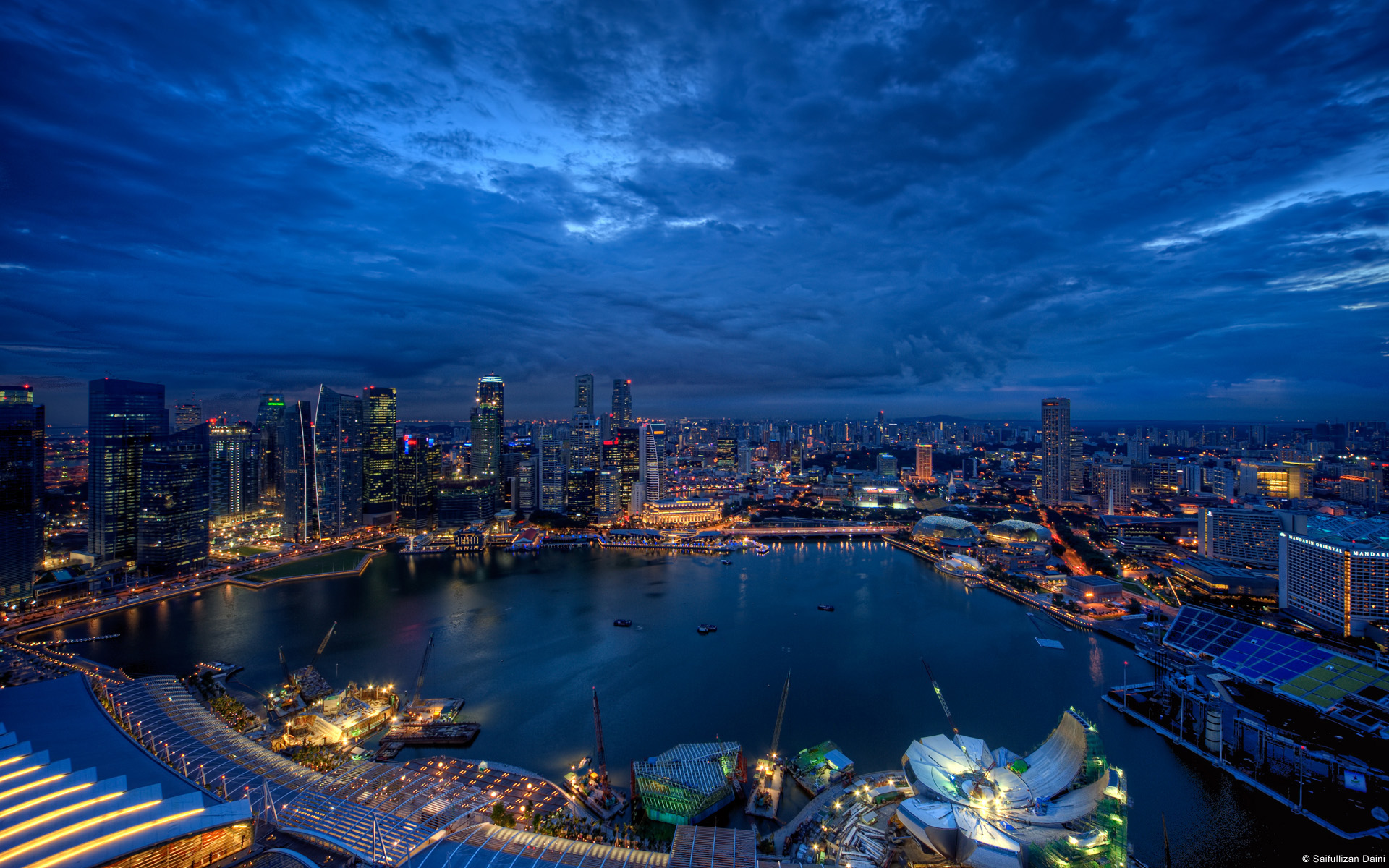 Skyline at Night Singapore