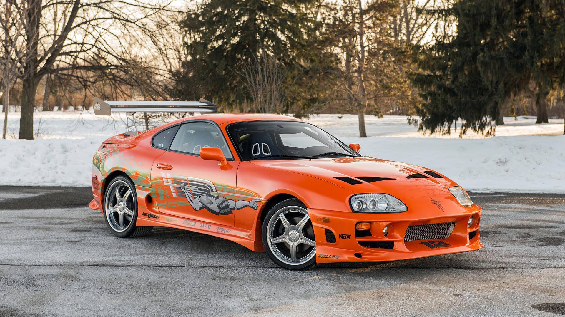 Download Fast And The Furious Orange Toyota Supra Mk4 Wallpaper