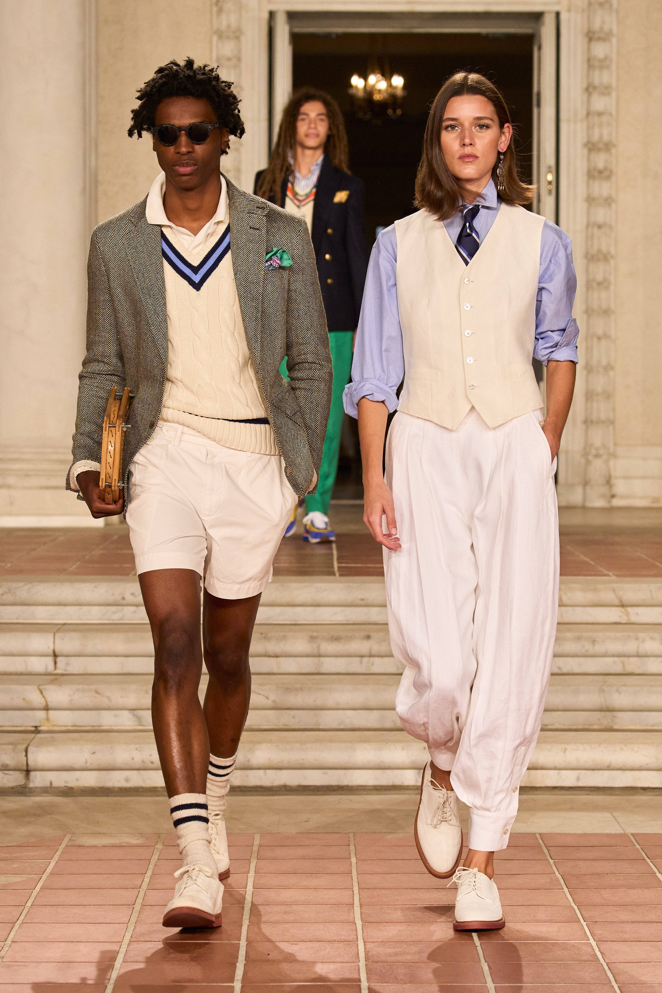 Ralph Lauren Corporation Three Models Collage Wallpaper