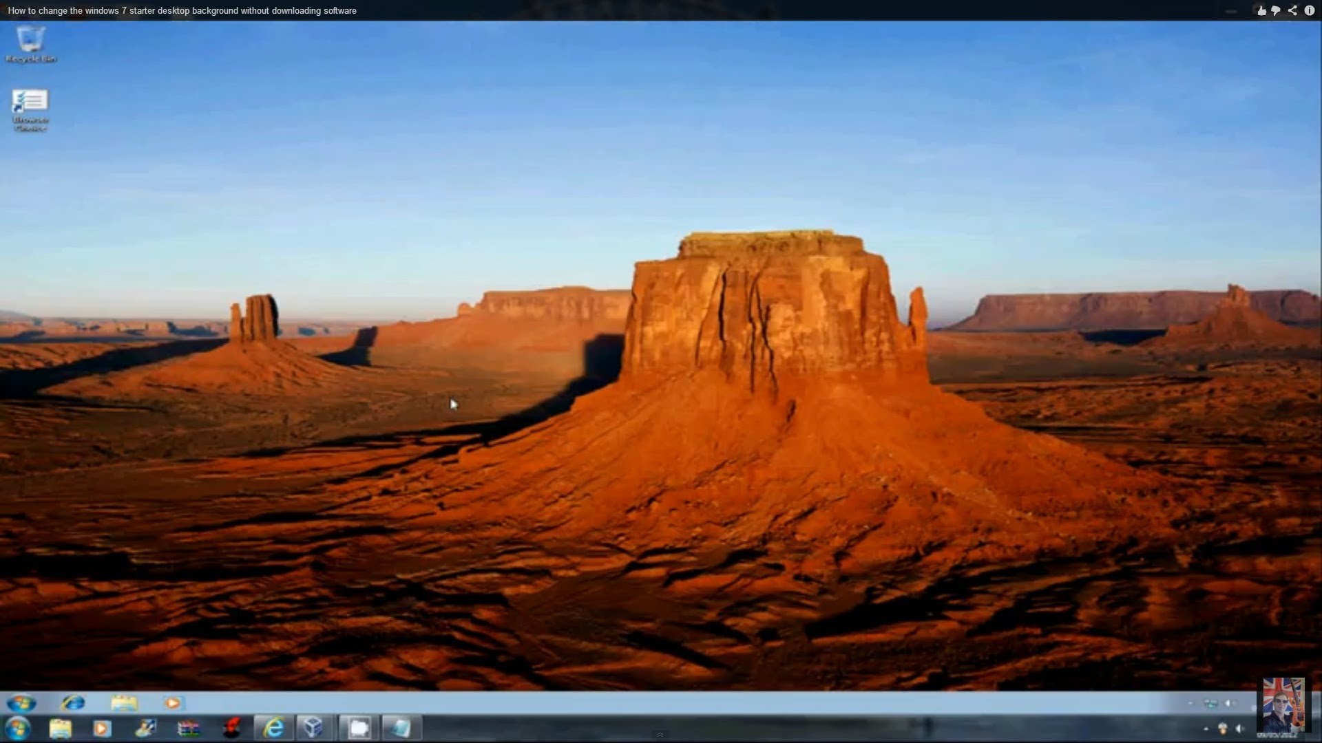 How To Change The Windows Starter Desktop Background