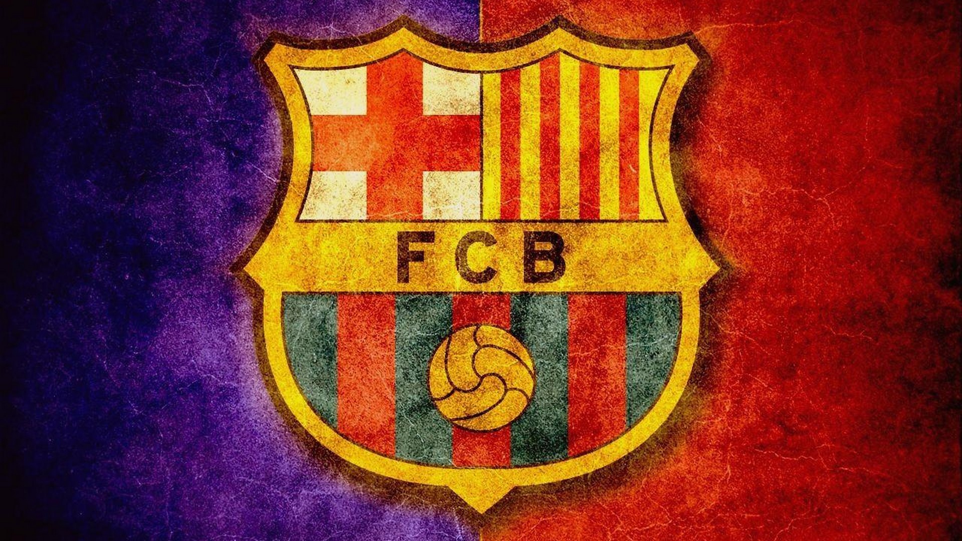Vintage Barcelona FC Crest 4k Wallpaper