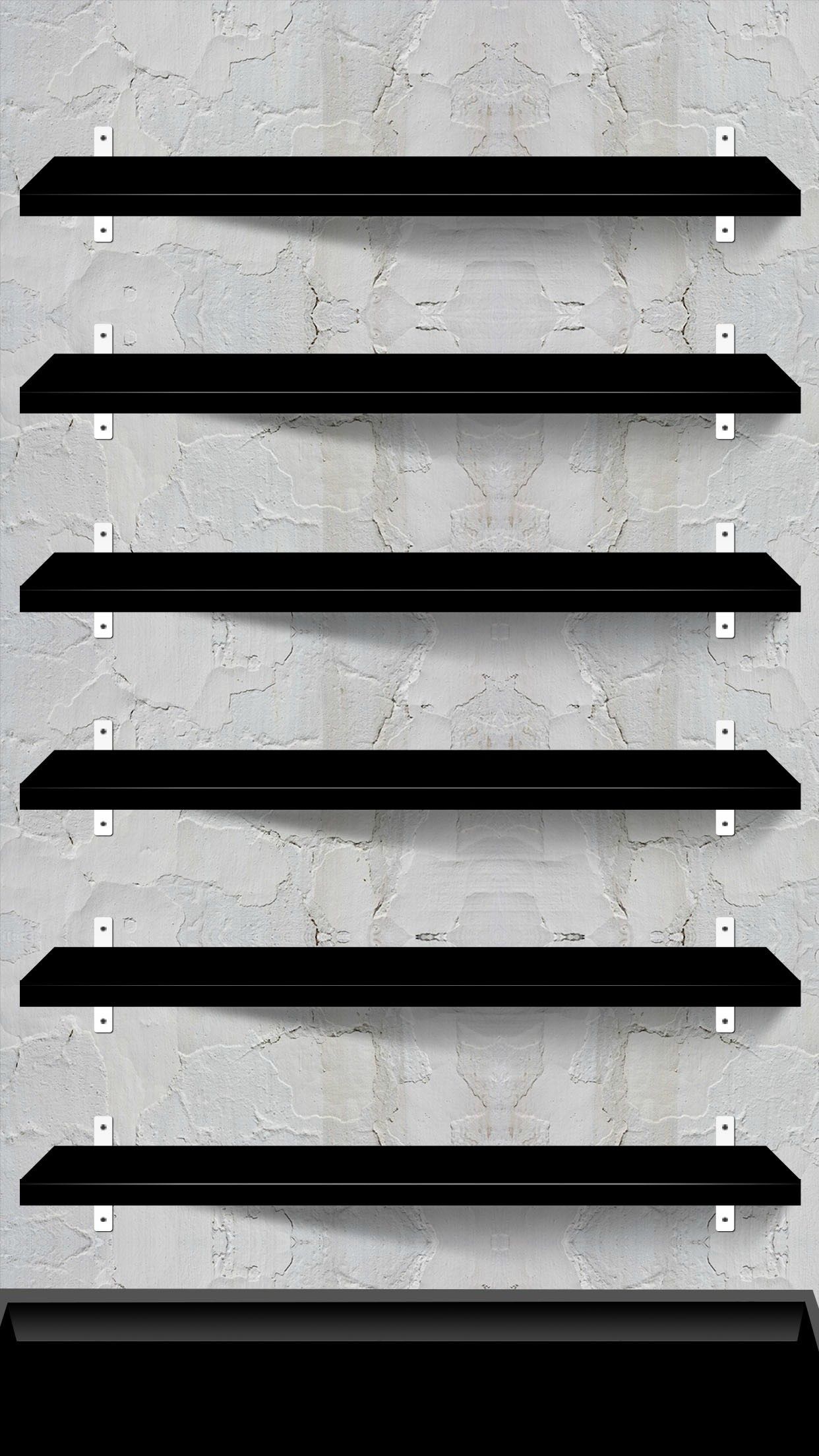 Creative Shelves Wallpaper For The iPhone Plus In