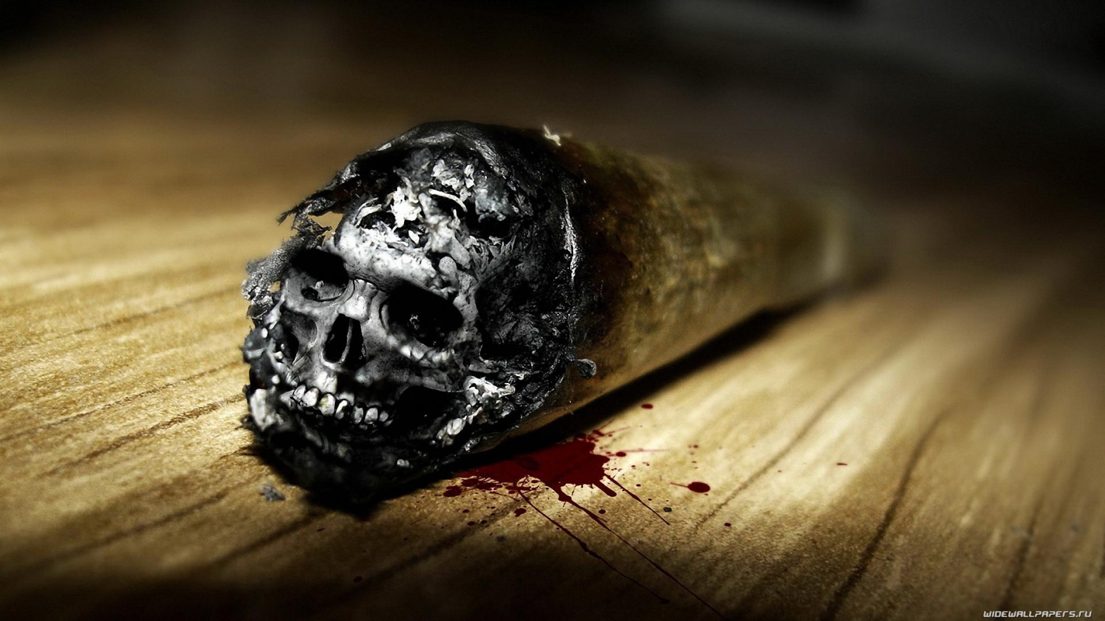 Cigarette Skull Smoking Kills HD Wallpaper