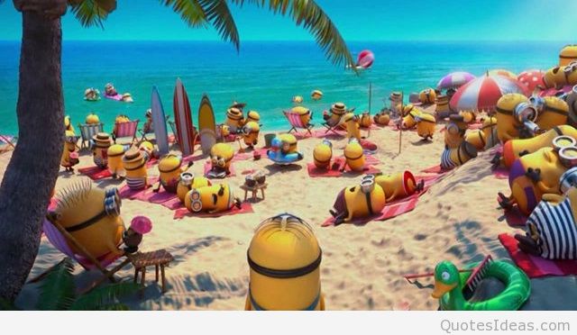Summer Minions Wallpaper And Image