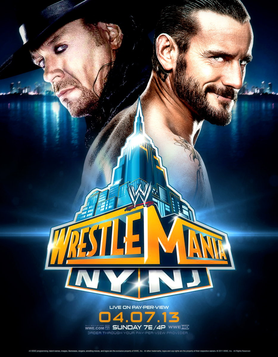 Wwe Wrestlemania Poster By Metalteo96