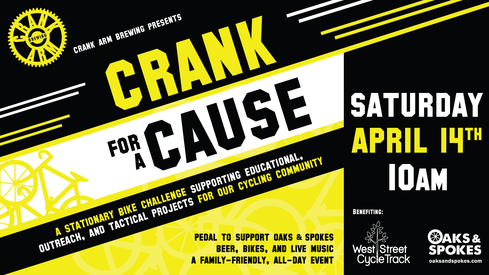 Crank For A Cause Is Saturday The 14th Oaks Spokes