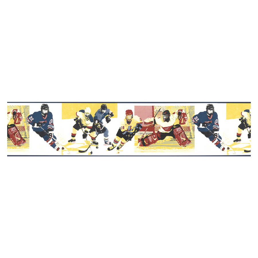 Shop Norwall Hockey Wallpaper Border at Lowescom 900x900