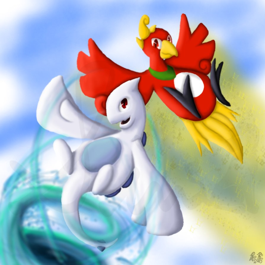 Baby Lugia And Ho Oh Evos By Sinligereep