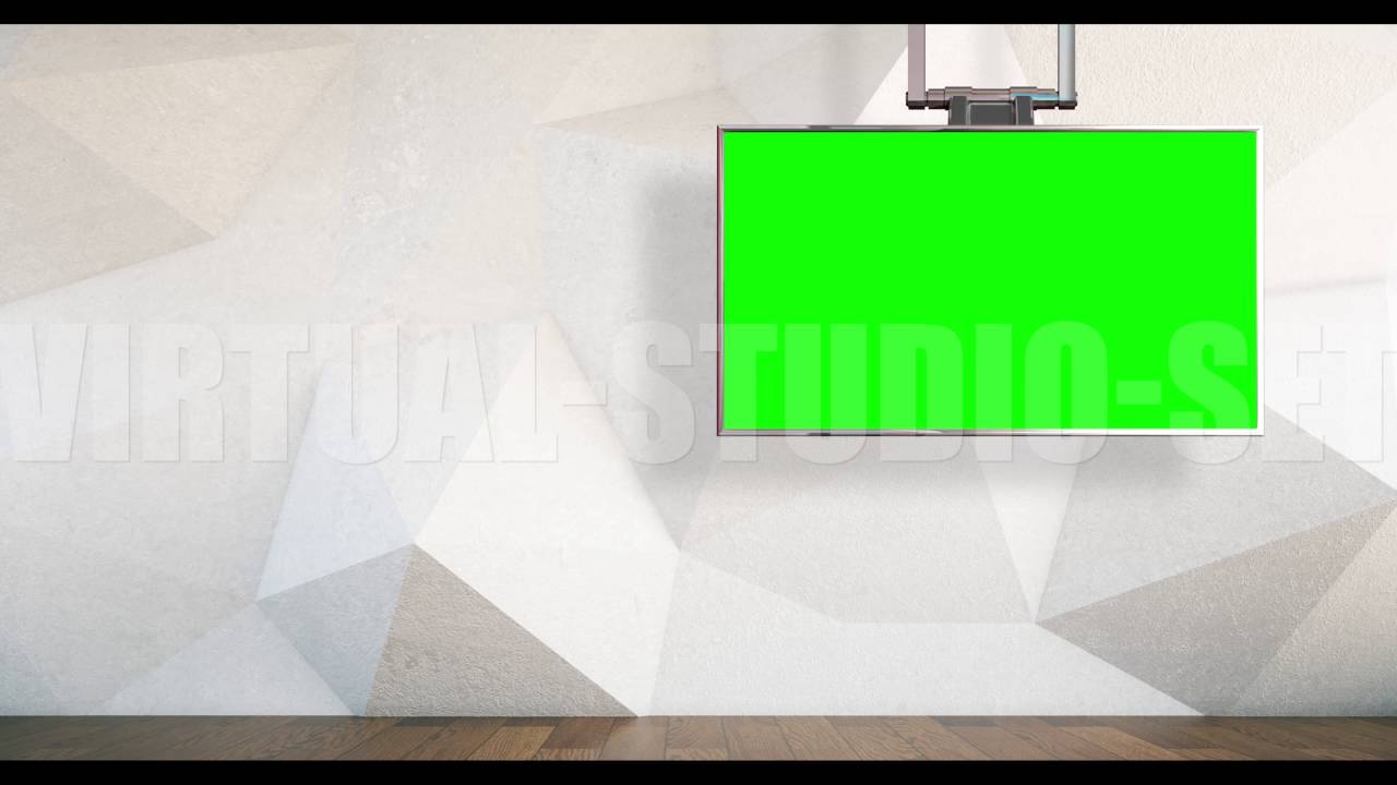 Modern Green Screen Presenter Background