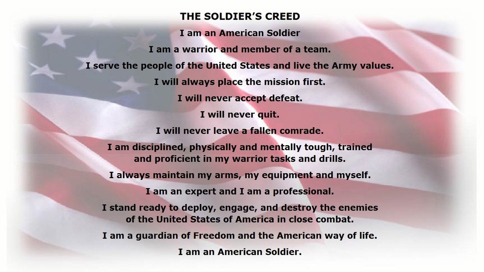 Soldier S Creed Wallpaper