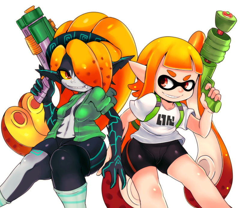 Squidna and Inkling by CheloStracks on