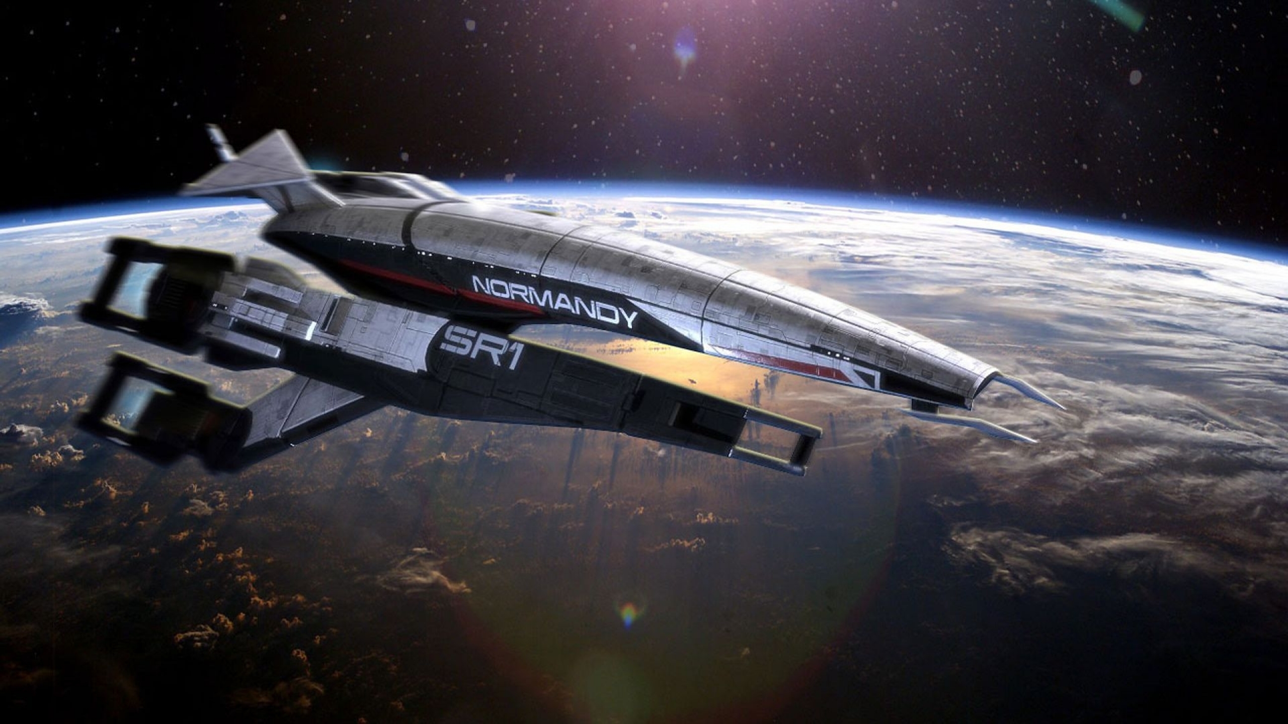Outer Space Normandy Mass Effect Spaceships