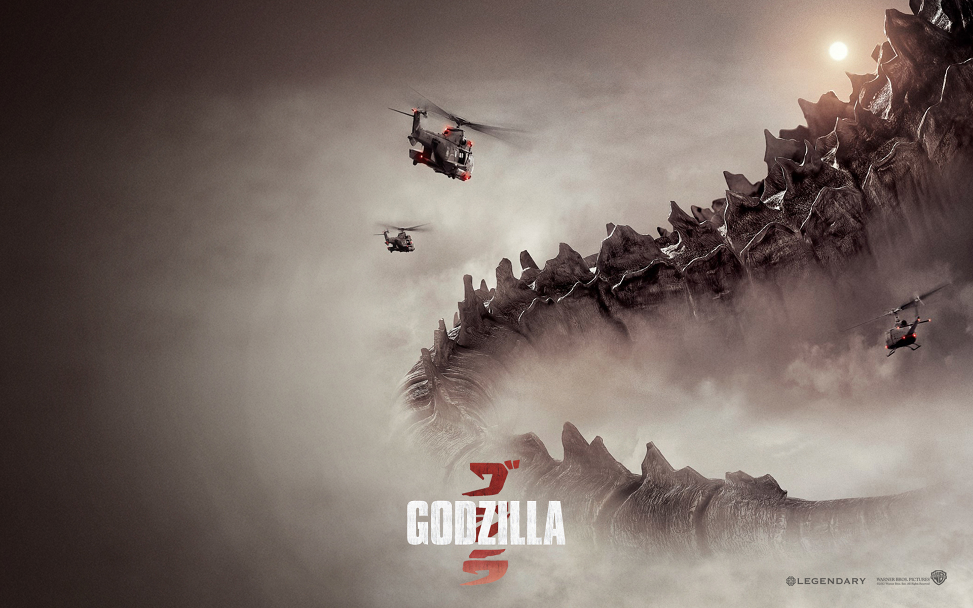 Four posters from the new Godzilla movie 2014 Movie Wallpapers