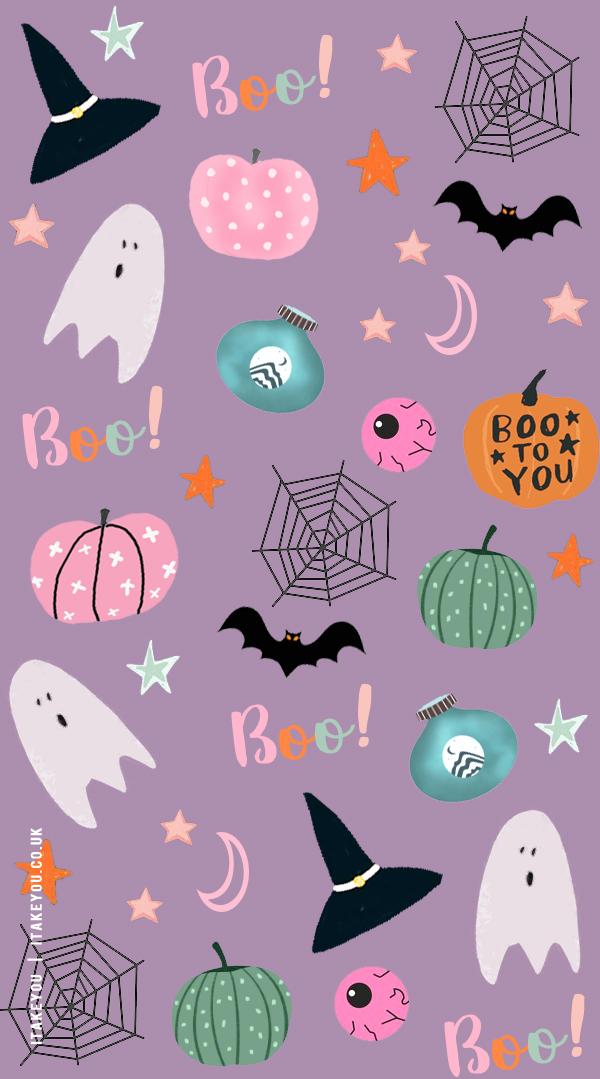 20 Chic And Preppy Halloween Wallpaper Inspirations Soft Purple