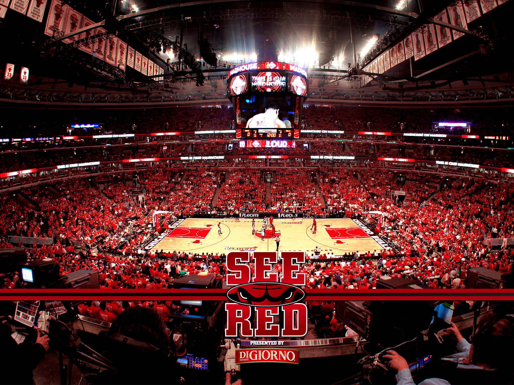 Playoffs See Red Wallpaper Chicago Bulls