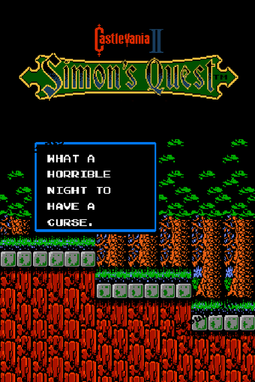 An iPhone Wallpaper For The Bit Nes Video Game Castlevania Ii Simon