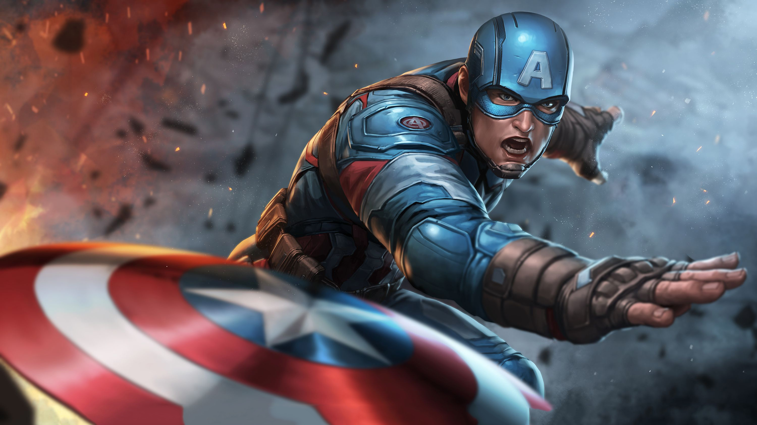 Captain America Shield Wallpaper HD