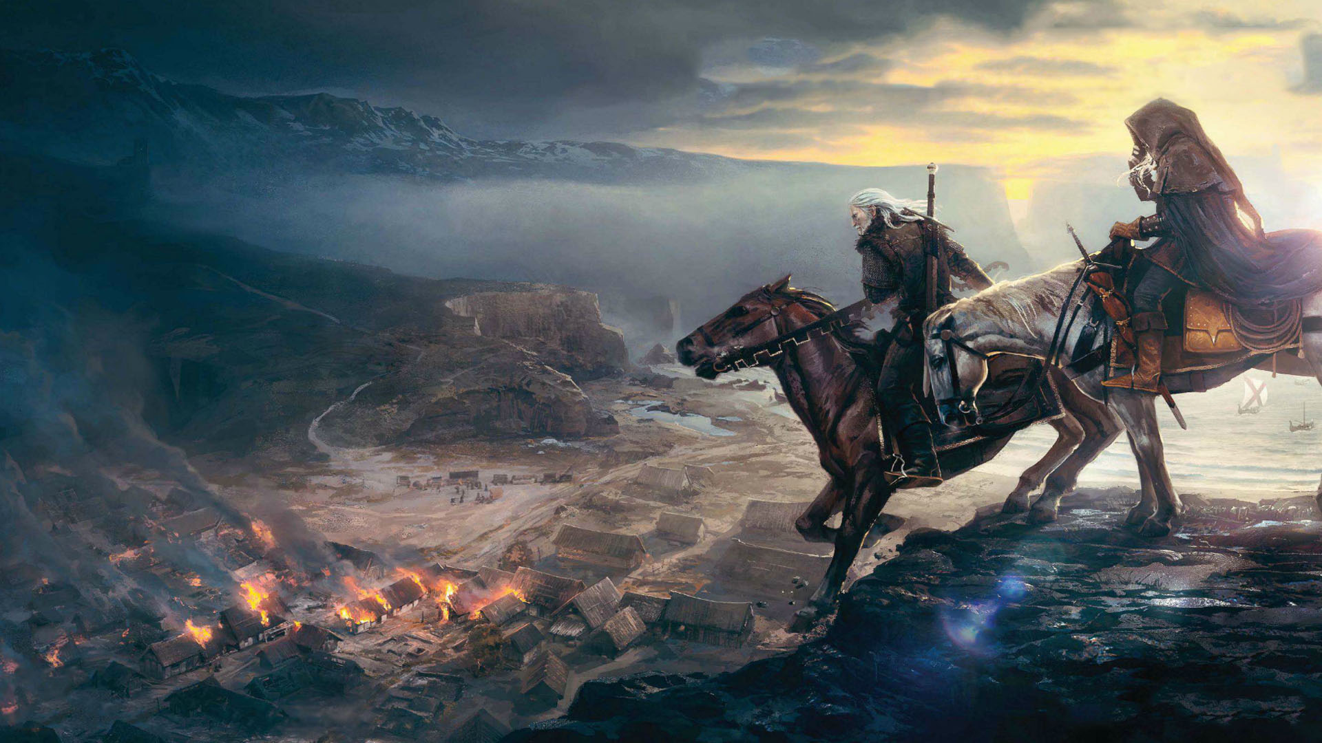The Witcher Wild Hunt Video Game Desktop Wallpaper