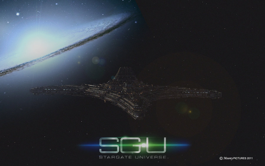 SGU Destiny leaves the Galaxy by MoonySascha