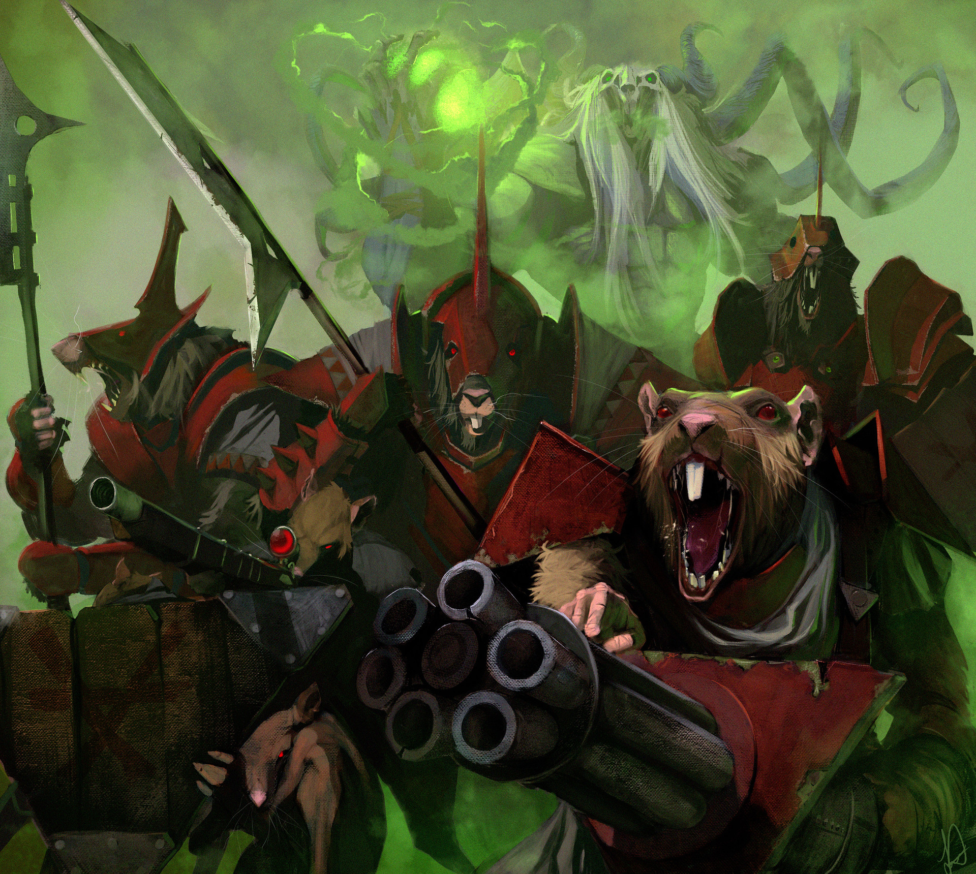 Skaven Stormvermin Total War Warhammer Art HD Wallpaper