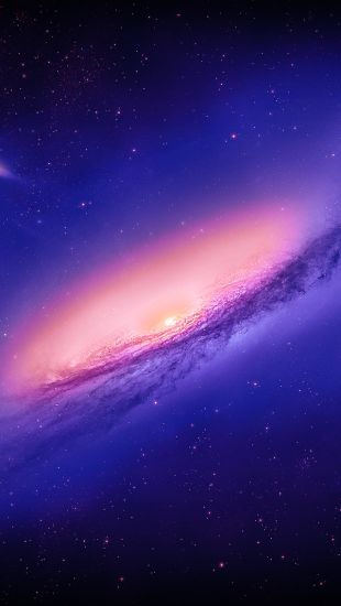 Andromeda Galaxy Purple   The iPhone Wallpapers